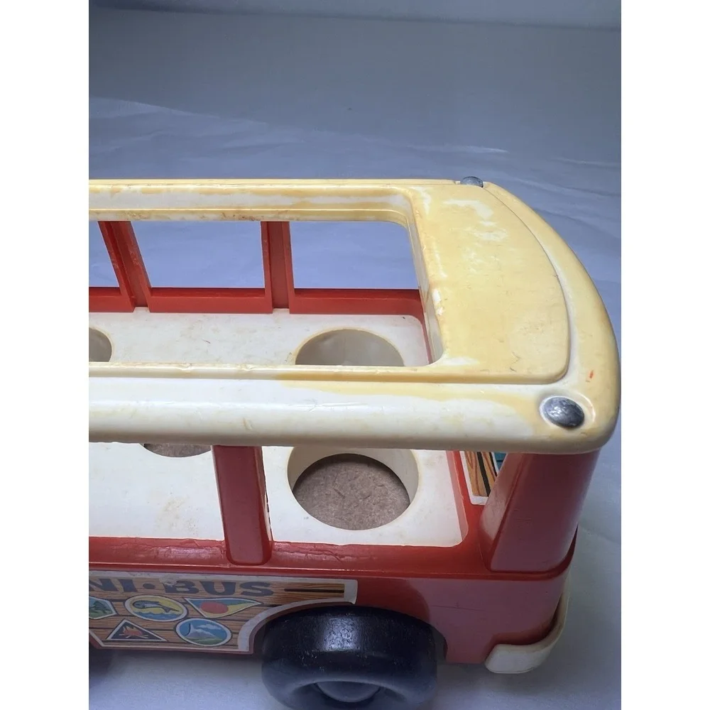 Vintage Fisher Price Little People 1969 Mini-Bus FP-141‎